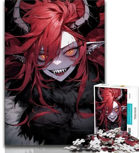 Puzzle 1000 Teile für Erwachsene Geschenke Anime-Dämonenmädchen 1000 Teile für Teenager Wichtelgeschenke für Kinder ab 14 Jahren 75x50cm