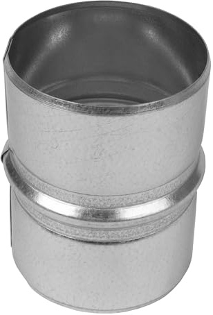 Repa Market Connecteur pour tuyau de ventilation 80 mm – En acier galvanisé rond pour tuyau d'aération, climatisation, tuyau d'évacuation d'air – Raccord intérieur, extérieur, tuyau spiralé, tuyau