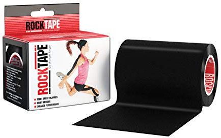 Rocktape 10cm x 5m Kinesiology Tape One Size Black