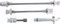 Unbekannt universell Select + Schnellspannset mit Diebstahlschutz, silber, 100 x 135 x 45 mm