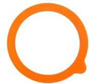 Kilner Replacement Rubber Seals Pack of 6 Airtight Food-Safe Seals for 0.125L Round Clip Top Jars Durable and Reusable for Preserving, Storage, and Airtight Freshness