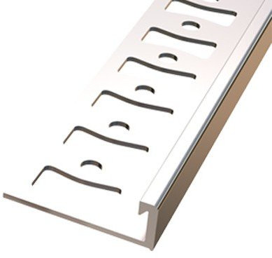 Carrelage Profil, 10 mm, Aluminium, angle Profilé Aspro 2,5 m