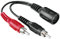 Hama 00122378 Audio-Adapter (2X Cinch-Stecker auf DIN-Kupplung, 5-polig) schwarz