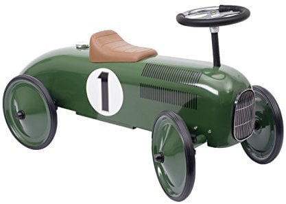 Goki 14167 Rutscherfahrzeug, grün/schwarz