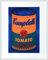 Germanposters Andy Warhol Colored Campbells Soup Can 1965 Blue & orange Poster Kunstdruck Bild im Alu Rahmen Silber matt 42x34cm