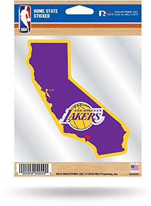 NBA Rico Industries Home State Sticker Los Angeles Lakers