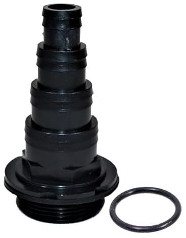 eco-filtration 1.5″ BSP 4 Stepped Black Threaded HOSETAIL KOI Fish Pond Tank Pump Filter Pipe