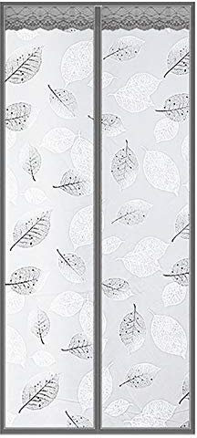 HMHD Warm Windproof Door Curtain, Windproof Cold-resistant Thermal Curtains Folding Doors Internal Auto Closer, for Balcony Door, Bedroom, Kitchen -B-110x230CM