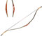 SHARROW Bogenschießen Traditionelle Recurve Bogen Handgefertigt Langbogen 20-50lbs Reiterbogen Mongolian Sportbogen für Erwachsene Outdoor Training (Typ 2, 30lbs)
