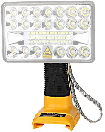 Torch for Dewalt 18v Battery, 2000LM LED Work Light for Dewalt 18v 20v Battery, 18W Portable Floodlight and Spotlight Handheld Flashlight with USB-A Charging for Camping Jobsite Garage Emergency