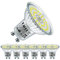 EACLL GU10 LED Kaltweiss 6.5W Ersetzt 100W Halogen Leuchtmittel, 6er-Pack. 790 Lumen 6500K Birnen, AC 230V Flimmerfrei Strahler, Abstrahlwinkel 120 ° Spot, Nicht Dimmbar Kürzer Reflektorlampen