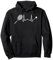 Tennisschläger mit ECG Pulse für Tennis Pullover Hoodie