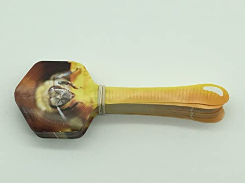 ApiSina 100 Gewährverschlüsse Deckelsiegel 54x134mm Biene von vorne Imker selbstklebend Imker Etiketten f.Honig Honigetiketten Imkerei Honigglasetiketten Honigetiketten