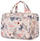 Narwey Trousse de Toilette de Voyage à Suspendre Femmes Trousse de Maquillage Organisateur Accessoires Toilette Sac de Toilette (Flamant(Grand))