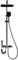 Columna Ducha Termostática Digital hasta 40℃ - Conjunto de Ducha con 3 Tipos de Modo Altura ajustable 76-114cm (Z1-GRIS)
