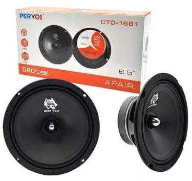 OISE ART STORE Trade Shop - Coppia di Casse per Auto Altoparlanti Speaker Woofer 580 Watt 16 Cm Ctc-1681