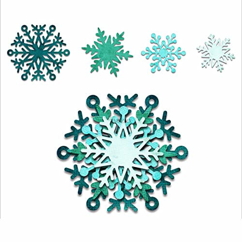 XMZZMX Shadow Weihnachten Schneeflocken Metall Stanzformen für Kartenherstellung, Papierprägung Stanzformen Sets, DIY Scrapbooking Fotoalbum Kunst Handwerk Vorlagen, Schablonen für Urlaub