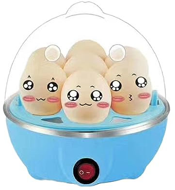 ROCKIA Automatic Egg Cooker, Double Layer Eggs Electric Steamer with Auto Shut Off Feature, Electric Eggs Boiler with Large Capacity, Egg Cooker Poacher for Scrambled Eggs, Soft and Hard Boiled Eggs