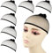 volumoon Perückennetz,6 PCS Haarnetz für Perücken, Atmungsaktive Perückenkappe für Unisex, Haarnetz Nylon Wig Cap Perücke Kappen,Offnenes Ende Perückenkappe für Alltagsperücken Fasching (Schwarz)