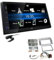 JVC KW-M25BT 2-DIN Autoradio Touchscreen Bluetooth kompatibel mit Android USB Mirroring passend für Toyota Corolla Verso 2004-2009 Silber
