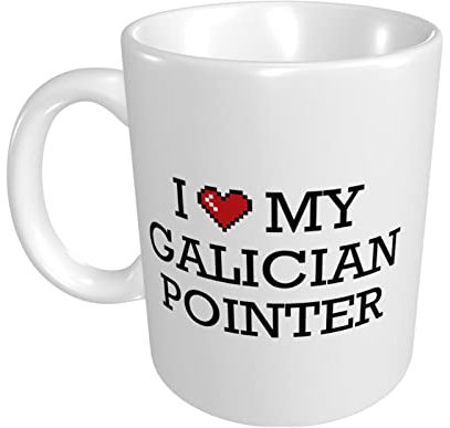 peiyeety Tazas divertidas para mujeres I Love My Braco Gallego Taza Fun Stuff Tazas de café para hombres