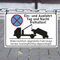 BilderKing Hinweis-Schild 30x20cm - Ausfahrt Einfahrt freihalten, Parken verboten - Verbotsschild Warnschild aus 3mm Alu-Verbundplatte - Wetterfest, kratzfest, UV-Schutz