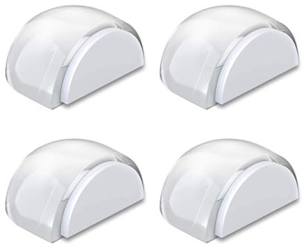 Türstopper Boden Selbstklebend,4er Transparente Türstopper Boden zum Kleben, Türpuffer Boden Wandpuffer Zum Schutz Von Wand und Möbel Bodentürstopper für alle Hartböden geeignet