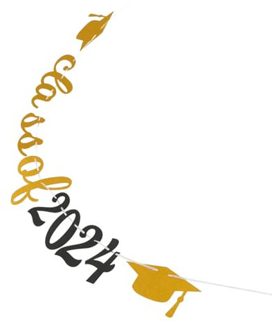 HOMOCONO 1satz Graduation Banner Class of Festliche Dekoration Für Abschlussfeiern Hintergrundbanner Für Partys Fotorequisiten Und Party Bunting Für Unvergessliche Erinnerungen