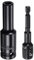 sourcing map 1/2 Drive 8mm 6-Point Deep Sockets 3 Length with 1/2 to 1/4 Hex Shank Adapters Phosphate Coated, CR-V Steel Socket Adapter Accessory Set Kit for Hex Bolts Nuts
