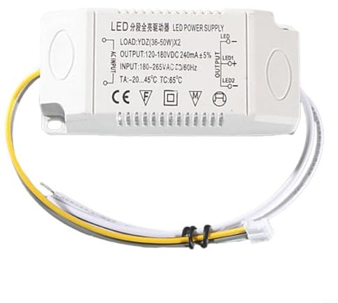 HOHOVYVY Trasformatore a LED da 12 V, trasformatore elettronico a LED, alimentazione a tensione costante, per illuminazione a LED, striscia LED e campanello (36-50 W)*2)