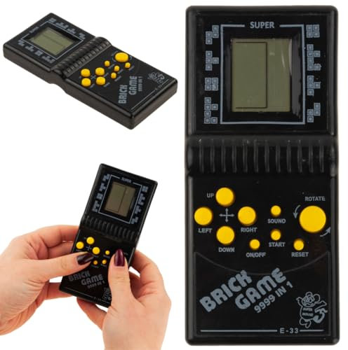 ELEKTRONISCHES Spiel Tetris Schlange TASCHENKONSOLE, Retro Kinderspielkonsole Geschenke der 70er/80er/90er Jahre Puzzle Spielzeug Handheld-Spielgerät