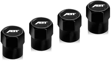 Loujyou 4 Stück Auto Ventilkappen Aluminiumlegierung Wasserdicht Staubdicht für ABT,E