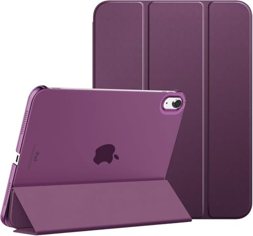 M TECH for iPad Air 11 Inch Case M2 2024, iPad Air 5th Generation 2022/iPad Air 4th Gen 2020 10.9 Inch, Slim Hard Translucent Back Shell Cover Fit iPad Air Case, Auto Wake/Sleep, (Purple)