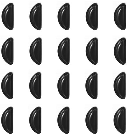 Ymapinc 10 Pairs Glasses Nose Pads, Silicone Glasses Nose Grips Non Slip, Self-Adhesive Nose Pads with Non-Slip Surface Suitable for Sunglasses and Glasses with Plastic Frames, Black