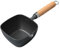 CIYODO Olla Pequeña Cuadrada De Hierro Con Aceite a Alto. Ninja Fritura Horneando Olla Caliente Horno Sartén Con Mango Desmontable Bandeja De Leche De Inducción Freír Planchar Black