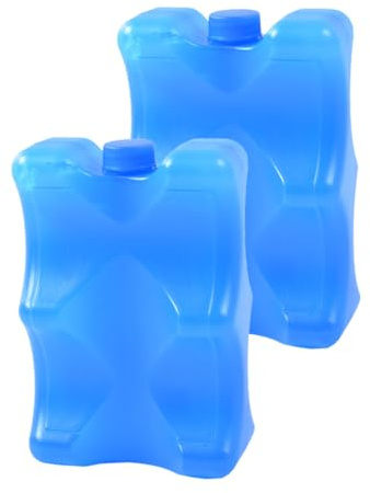 2 Stück Kühlakkus zur Aufbewahrung von Muttermilch 350ml Blau