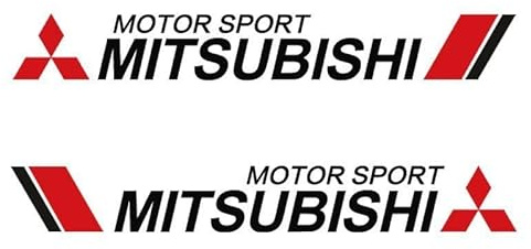 YANGFEIYA 2 Stück Auto Emblem Logo für Mitsubishi Space Star 2019-2023 2024, Autoaufkleber Emblem Emblem Dekorative Aufkleber Auto Zubehör Tuning Sticker,Bla-ck