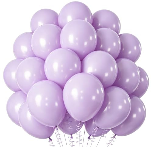 Luftballon Girlande Lila, 60 Stück 12 Zoll Makaron Lila luftballons, Violett Girlande Luftballons Geburtstag Set, Violett Latex Ballons Set für Geburtstag Hochzeit Festival Jahrestag Deko