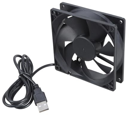 Guaber Quiet 5V 90mm PC Case Cooling Fan 2200RPM 16.5 CFM USB Powered For Electronics Networking Storage Device Fan