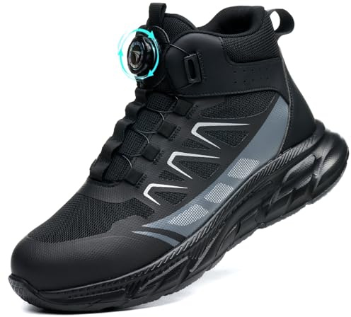 SROTER Safety Boots Men Women Work Boots Steel Toe Cap Trainers Lightweight Non-Slip Safety Shoes