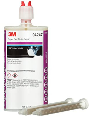 3M Super Fast Plastic Repair, 04247, Clear, 200 mL Cartridge