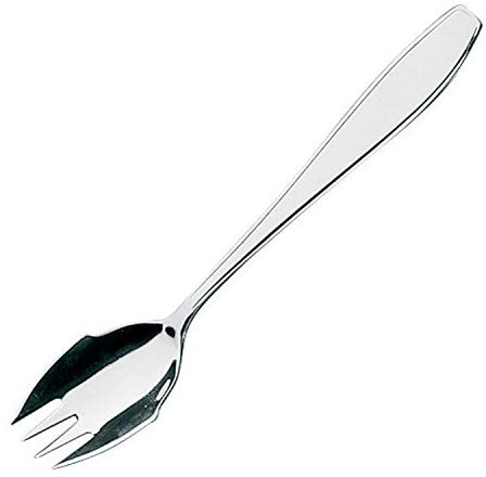 PIAZZA Confezione da 6 Forchettine per Ostrica in Acciaio Inox - Lunghezza 15 cm