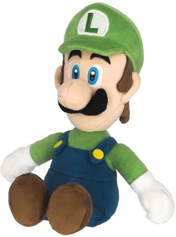 Sanei Super Mario AC02 All Star Collection Luigi Plüsch, Größe S, 25,4 cm