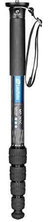 Leofoto - Carbon Monopod - Heavy Work - Weight Capacity: 17 kg - Max. Height: 175 cm (without Ball Head) - Five Extend Sections - MP-365C