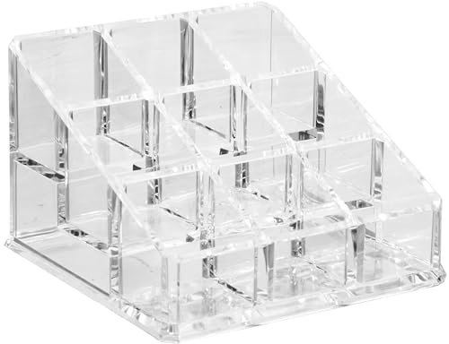 Fantasia Ständer für Lippenstifte und Nagellacke, Acryl, leer, 11.5 x 11.5 cm