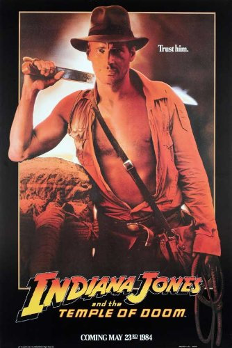 Indiana Jones and the Temple of Doom Plakat Movie Poster (27 x 40 Inches - 69cm x 102cm) (1984) H