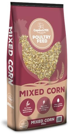 Copdock Mill Mixed Corn, 20kg | Perfect for keeping your Hens satisfied, Simple mix of Wheat & Cut Maize