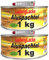 LudwigLacke Alu Spachtelmasse 2 x 1 kg inkl. Härter – Aluminium Reparaturspachtel für Auto, Karosserie, Metall & GFK – hitzebeständig, leicht schleifbar