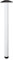 Amig - Pieds réglables en Acier Blanc Mod.2 pour Tables et comptoirs de Cuisine ou de Salle à Manger, Bureau, avec réglage de la Hauteur de 10 mm, Couleur Blanche, 870 x 60 x 1,2 mm