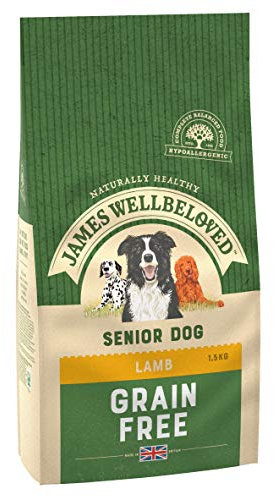 James Wellbeloved Complete Dry Senior Dog Food Lamb and Vegetables, 1.5 kg